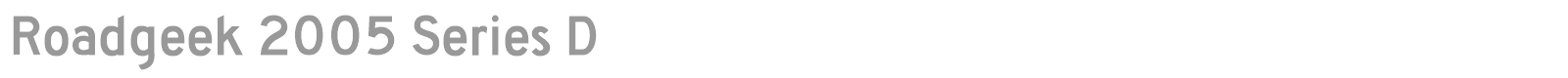 Roadgeek 2005 Series D font preview